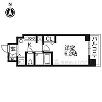 京都府京都市下京区大宮通木津屋橋上る上之町（賃貸マンション1K・6階・21.15㎡） その2