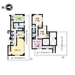フォルム京都姉小路 3LDKの間取図画像
