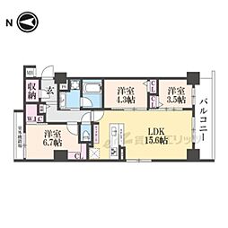 STANDZ西院 3LDKの間取図画像