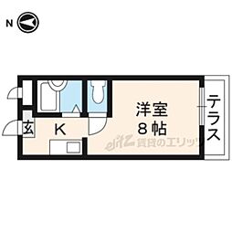 メゾン加後 1Kの間取図画像