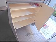 大きめの下駄箱で、靴の多い方でも安心。