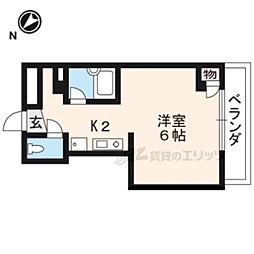 ノースビレッジ 1Kの間取図画像
