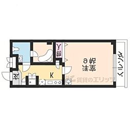 メゾン・マリゼッタ2 1Kの間取図画像