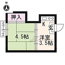 京都府京都市左京区一乗寺河原田町（賃貸アパート1K・2階・14.58㎡） その2