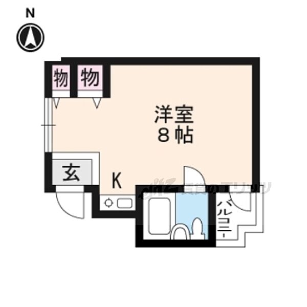 ＤＥＴＯＭ－1京大前 ｜京都府京都市左京区田中大堰町(賃貸マンション1R・1階・19.10㎡)の写真 その2