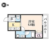 京都府京都市左京区一乗寺中ノ田町（賃貸マンション1K・2階・21.67㎡） その2