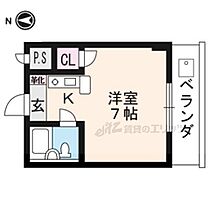 京都府京都市左京区上高野山ノ橋町（賃貸マンション1K・3階・22.21㎡） その2