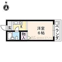 京都府京都市左京区一乗寺庵野町（賃貸アパート1R・1階・18.58㎡） その2