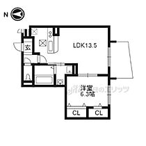 京都府京都市北区上賀茂竹ケ鼻町（賃貸アパート1LDK・1階・46.97㎡） その2