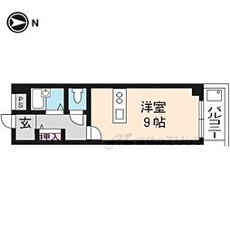 サンプラザ・三越 1Kの間取図画像