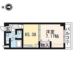 ペルペテュエル・M 1DKの間取図画像