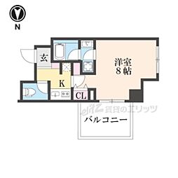 おーりとーり4 1Kの間取図画像