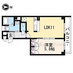 セレンディピティ 1LDKの間取図画像