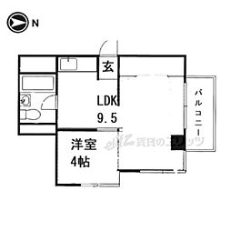 EPOCH岡崎 1LDKの間取図画像