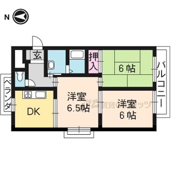 エクシード西大津 301｜滋賀県大津市錦織３丁目(賃貸マンション3DK・3階・47.40㎡)の写真 その2