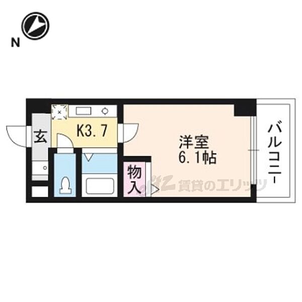 パレ南笠佐わらび 508｜滋賀県草津市笠山４丁目(賃貸マンション1K・5階・20.51㎡)の写真 その2