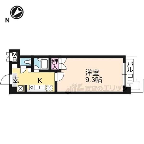 アートプラザ124 4022｜滋賀県草津市野路東４丁目(賃貸マンション1K・4階・26.94㎡)の写真 その2