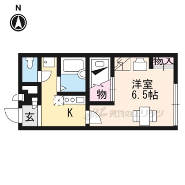 レオパレスサンクエトワール 113｜京都府京都市山科区西野野色町(賃貸アパート1K・1階・20.28㎡)の写真 その2