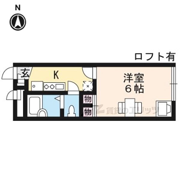 滋賀県大津市和邇今宿(賃貸アパート1K・2階・19.87㎡)の写真 その2
