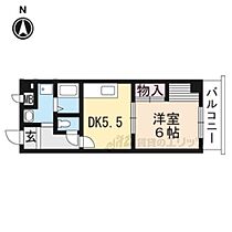 CREST音羽 607 ｜ 京都府京都市山科区音羽乙出町（賃貸マンション1DK・6階・33.12㎡） その2