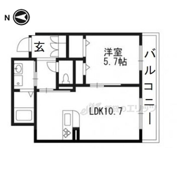 シャーメゾンＭＩＳＨＡ 203｜京都府京都市山科区勧修寺平田町(賃貸マンション1LDK・2階・41.23㎡)の写真 その2