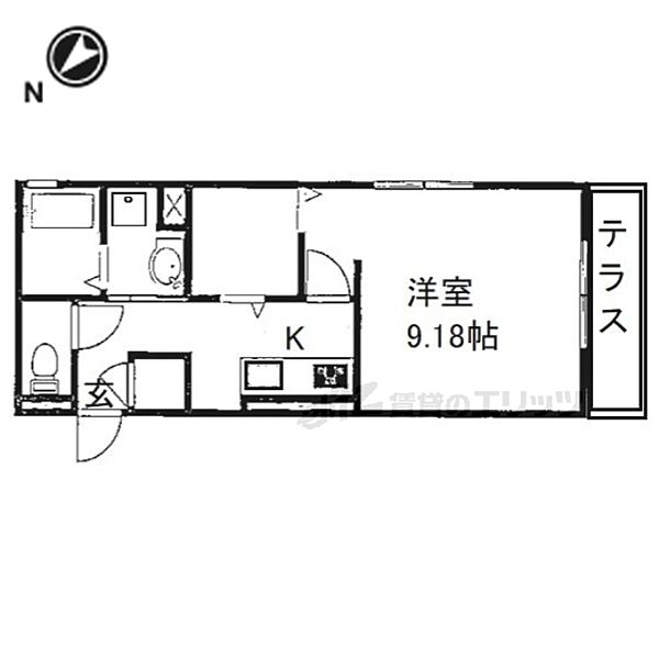 ＴＯＲＩＳＩＡ野洲 105｜滋賀県野洲市小篠原(賃貸アパート1K・1階・33.59㎡)の写真 その2