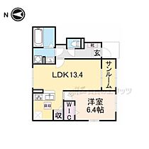 滋賀県高島市今津町今津（賃貸アパート1LDK・1階・50.87㎡） その2