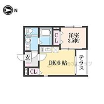 ロザージュ山科 101 ｜ 京都府京都市山科区竹鼻扇町（賃貸アパート1DK・1階・25.93㎡） その2