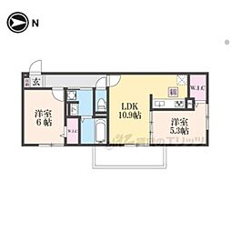 間取図画像 2LDK