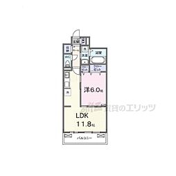 SYS大将軍 1LDKの間取図画像