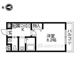 コーポ伊藤 1Kの間取図画像