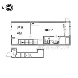 (仮称)山科区四ノ宮賃貸アパート 1LDKの間取図画像