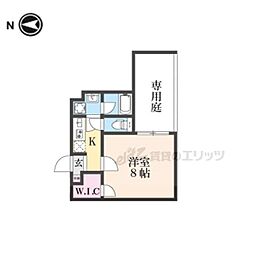 仮)西野岸ノ下町マンション 1Kの間取図画像