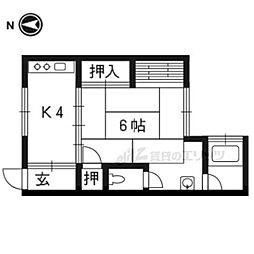 Corpo 1Kの間取図画像