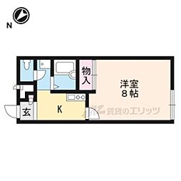 レオパレスブル瀬田 1Kの間取図画像