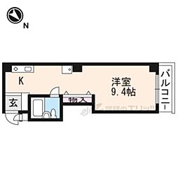 ドエルコトブキ ワンルームの間取図画像