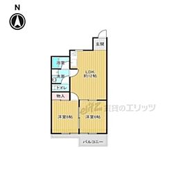 詩仙ハイム 3Kの間取図画像