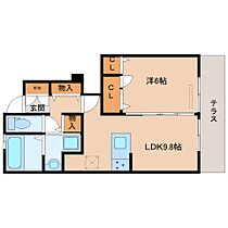 ユーフォリア 102 ｜ 奈良県奈良市菅原町（賃貸アパート1LDK・1階・42.23㎡） その2