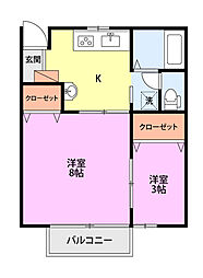 T&TOM3 1SKの間取図画像