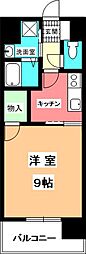 フェリックス鉄砲町 1Kの間取図画像