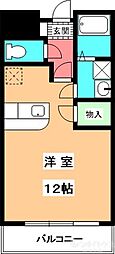 ピリカコスモス 1Kの間取図画像