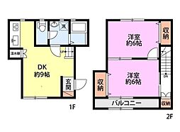withyou 2DKの間取図画像