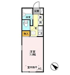 ビオラセア 1Kの間取図画像