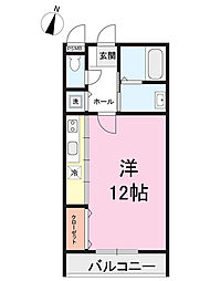 ルイシャトレ ワンルームの間取図画像