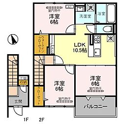 セブンワンテンM 3LDKの間取図画像