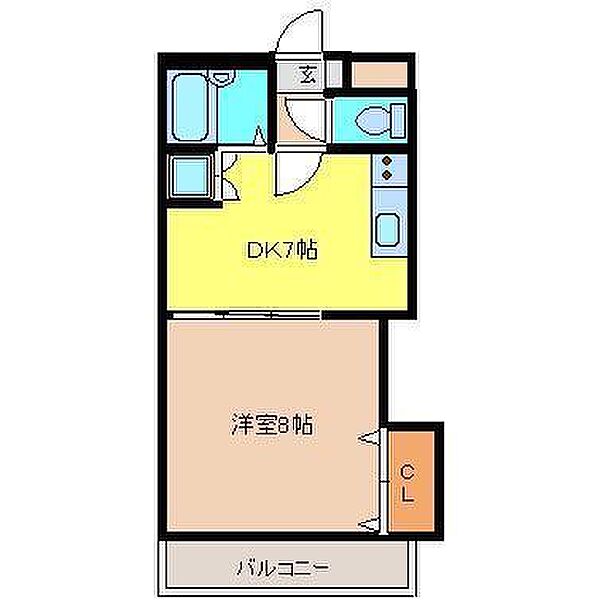 プライムハイツ中島 A106｜佐賀県鳥栖市村田町(賃貸アパート1DK・1階・33.60㎡)の写真 その2