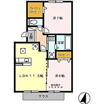 グラン・ドミール古賀 B108 ｜ 佐賀県鳥栖市古賀町（賃貸アパート2LDK・1階・58.07㎡） その2