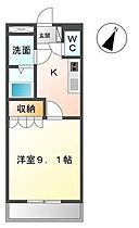 サンピアビレッジ 202 ｜ 佐賀県鳥栖市弥生が丘2丁目（賃貸アパート1K・2階・29.75㎡） その2