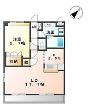 スクエアガーデン　あさひ 206 ｜ 佐賀県鳥栖市村田町（賃貸アパート1LDK・2階・44.96㎡） その2