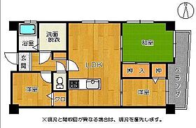 ロワールマンション鳥栖 609 ｜ 佐賀県鳥栖市元町（賃貸マンション3LDK・6階・64.05㎡） その2